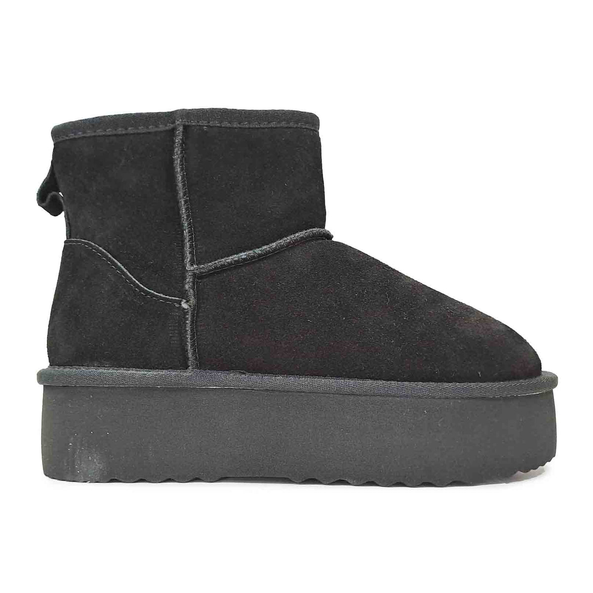 Yulien Stibale in pelle scamosciata crosta Nero