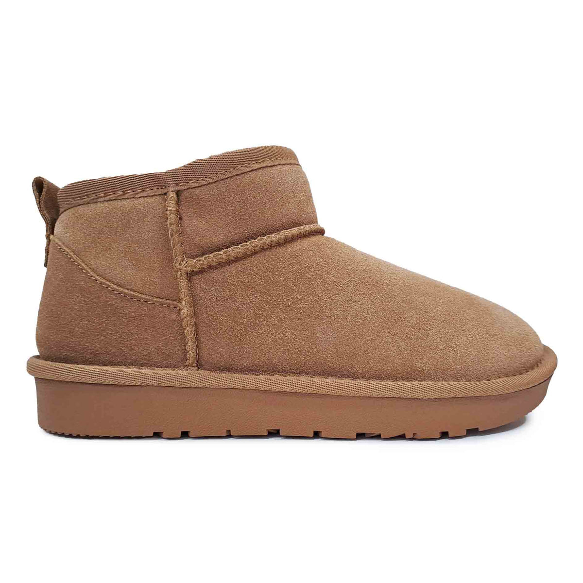 Stivale pelle scamosciata Camel
