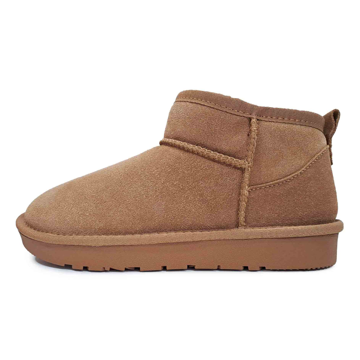 Stivale pelle scamosciata Camel