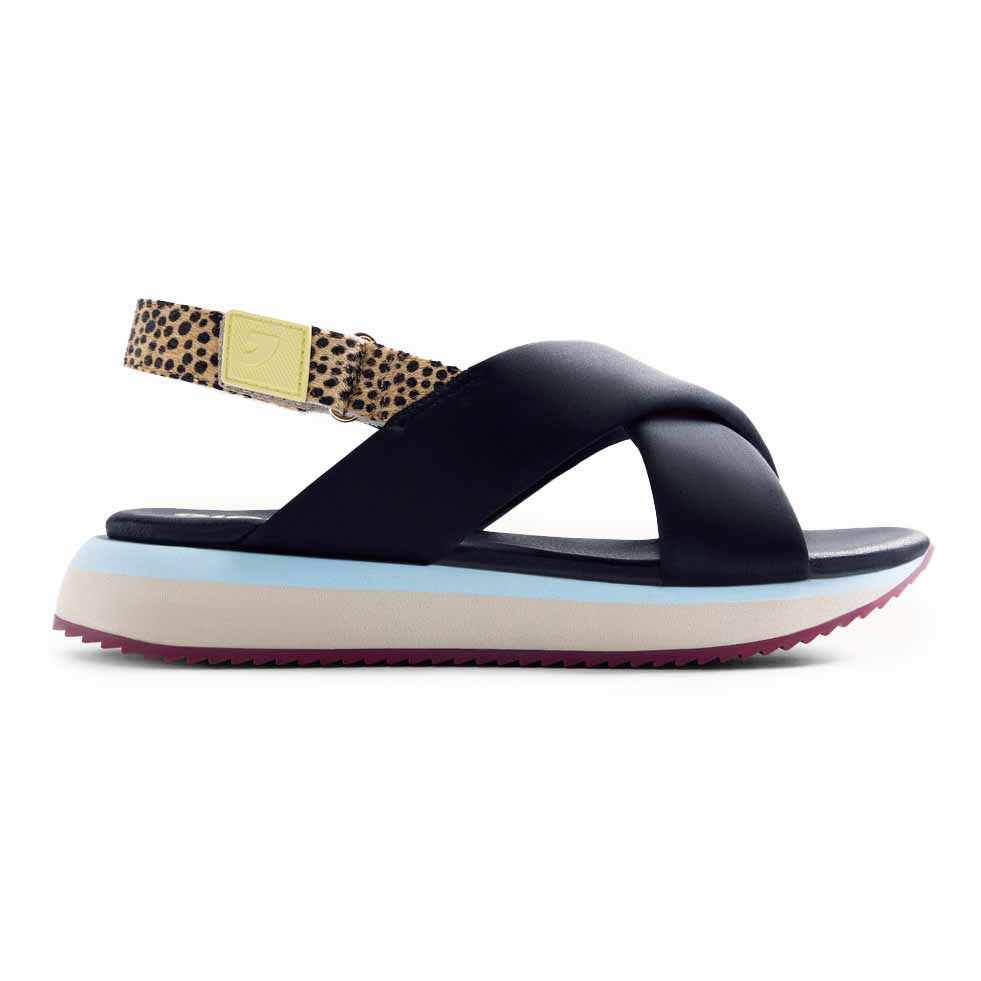 Gioseppo 78085 TALISAY sportivi pelle stampa animalier Nero