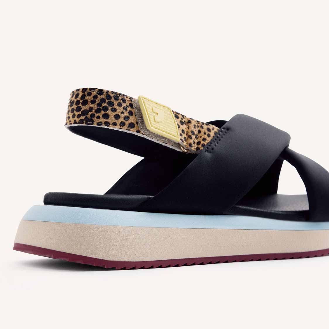 Gioseppo 78085 TALISAY sportivi pelle stampa animalier Nero