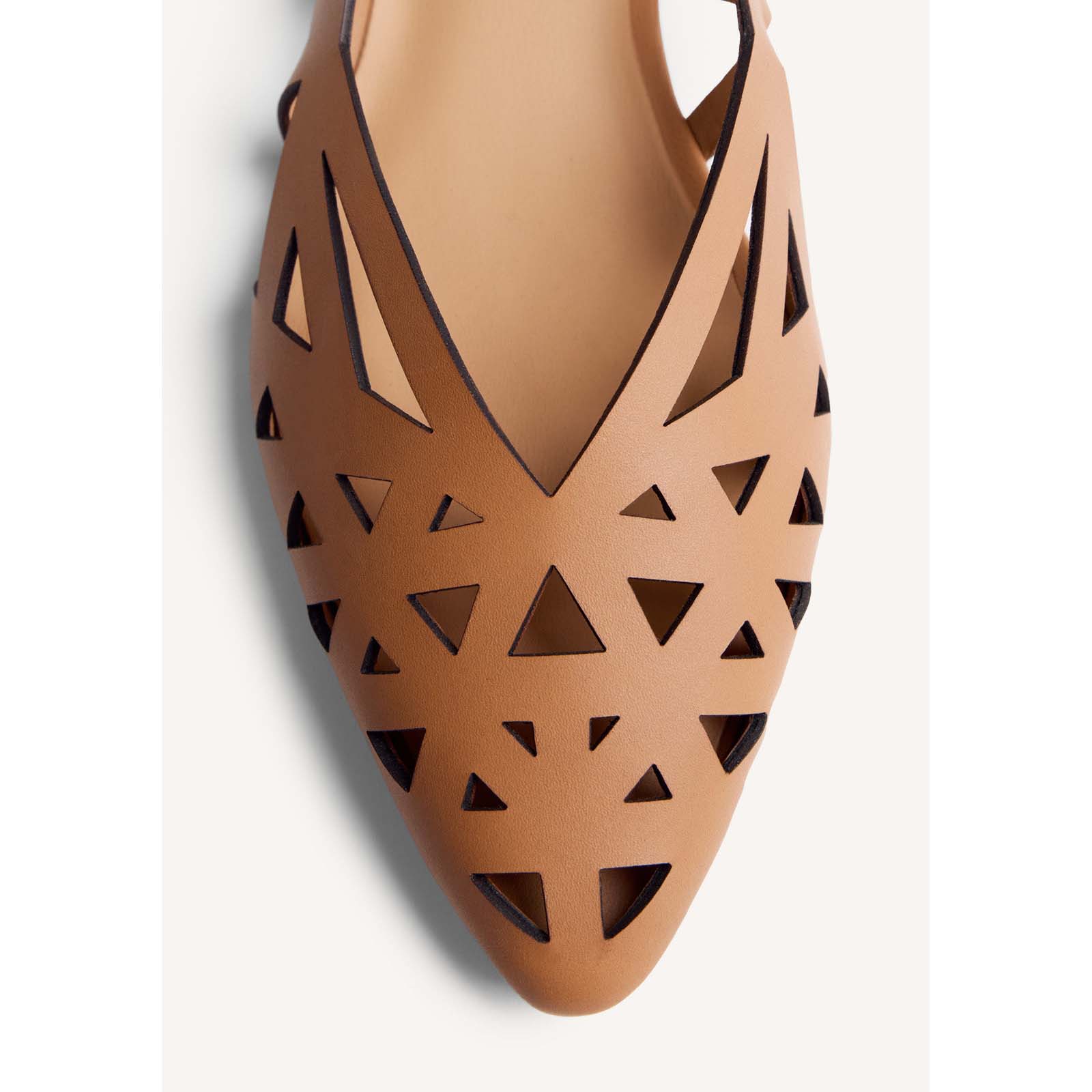 Gioseppo ballerine in pelle traforata 78218 BUMALA Cammello