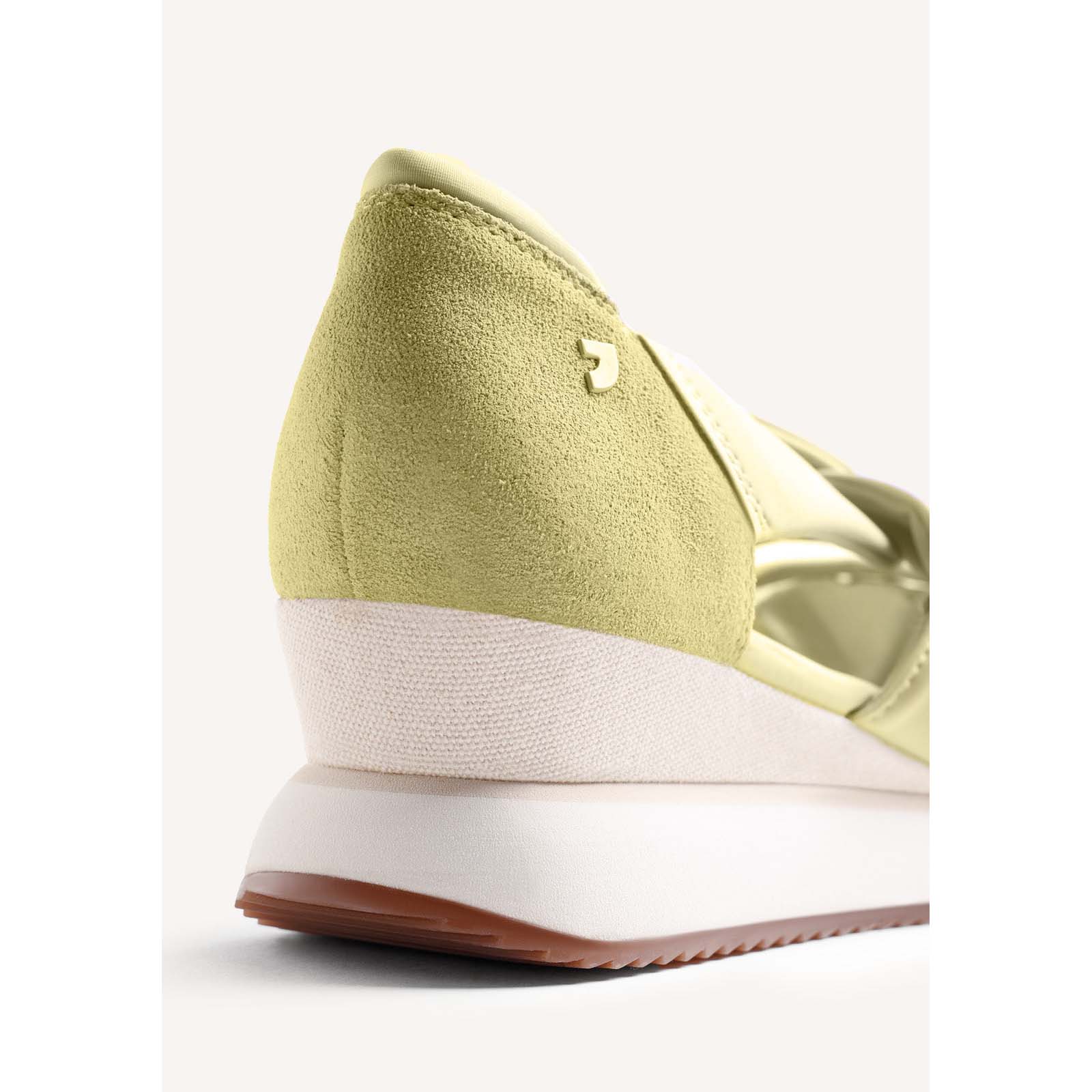 Gioseppo Sneakers aperte con zeppa e pelle e reteTUHELJ Giallo