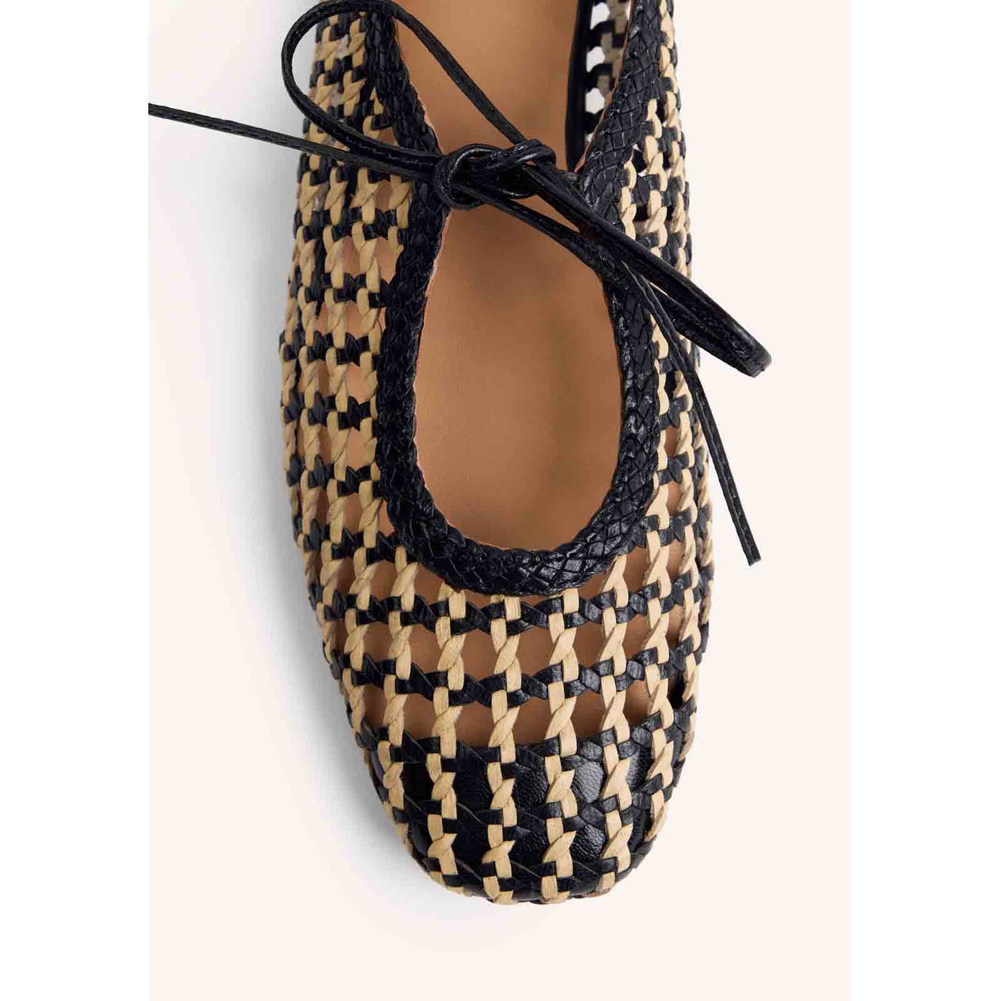 Gioseppo ballerine 79106 WORDEN in pelle intrecciate Nero