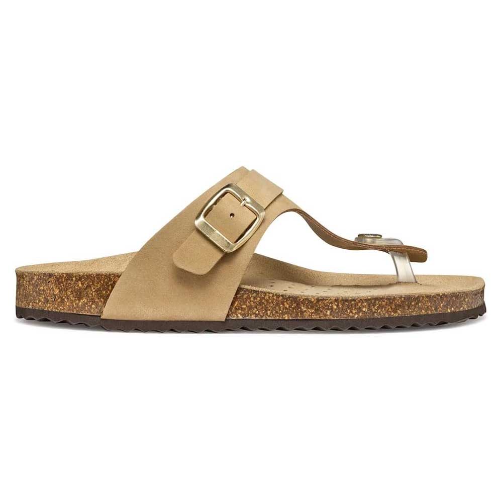 Geox infradito in pelle D BRIONIA Taupe