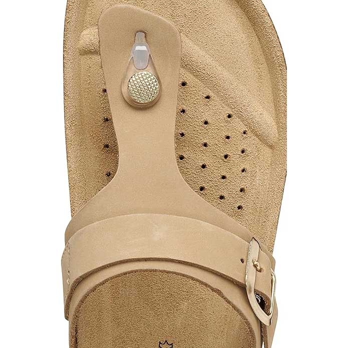 Geox infradito in pelle D BRIONIA Taupe