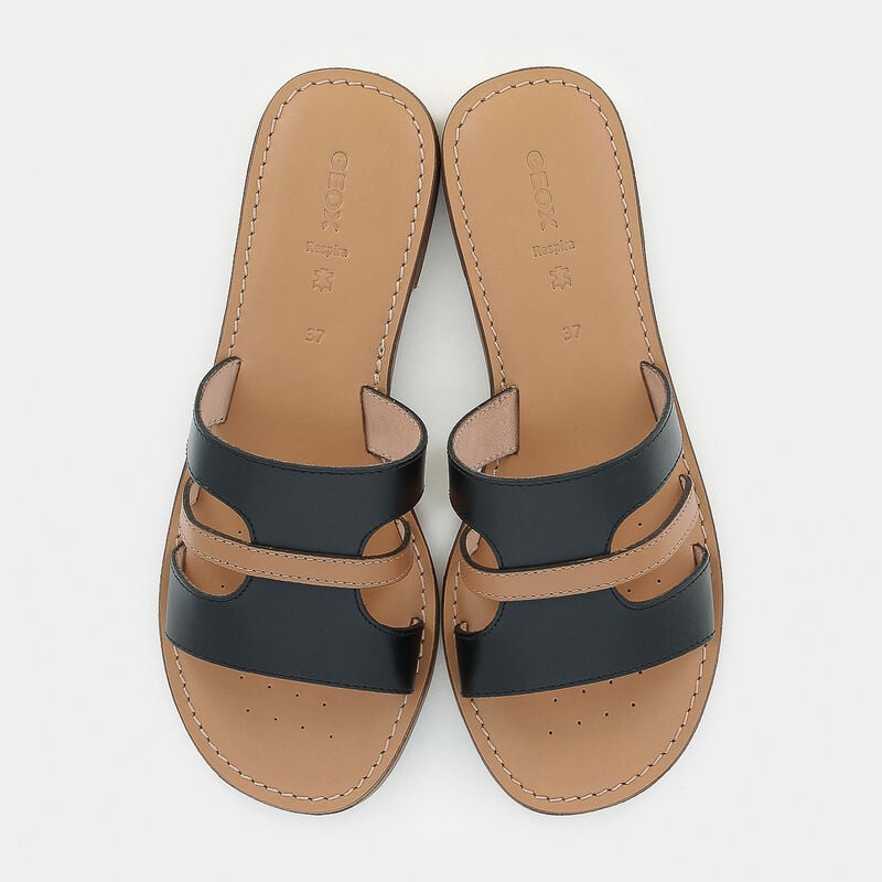 Geox donna ciabatta in pelle MADDALUSIA C