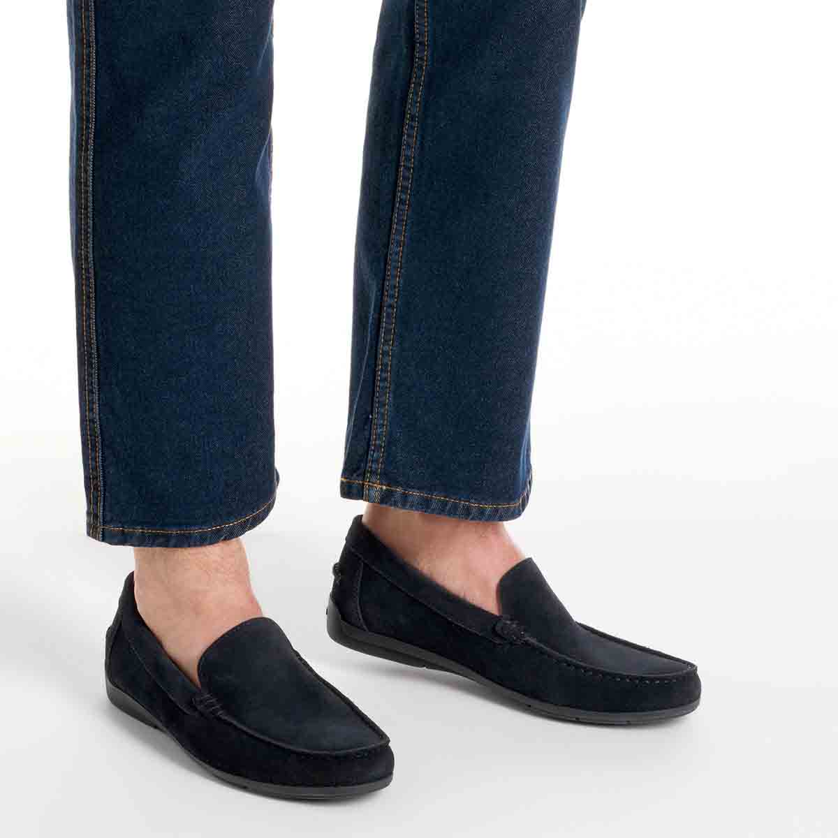 Geox Mocassino in camoscio Navy