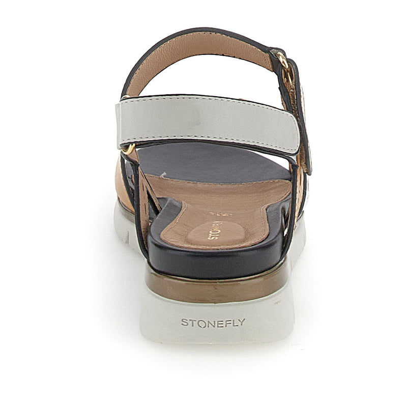 Stonefly ELODY 24 in pelle Bianco Marrone