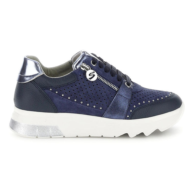 Stonefly SPOCK 47 ZIP SUE/NAP/LAMINATED GOAT SUEDE/NAPPA LEATHER/SYNTH