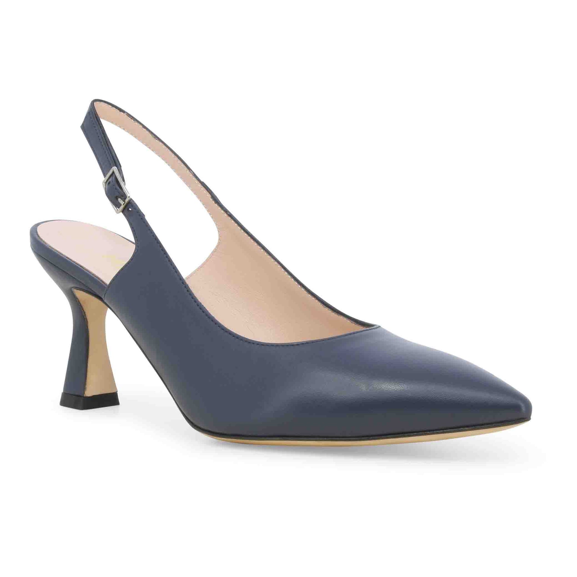 Melluso slingback tacco 70 D165Q Nappetta Abyss
