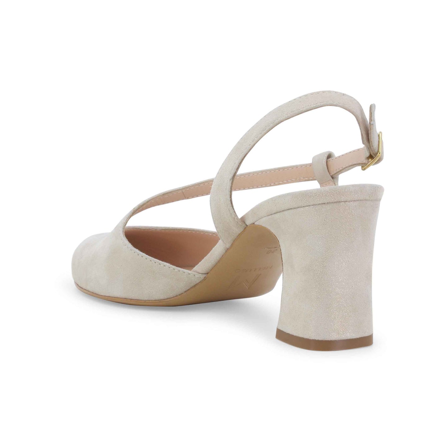 Melluso slingback in camoscio beige x517q
