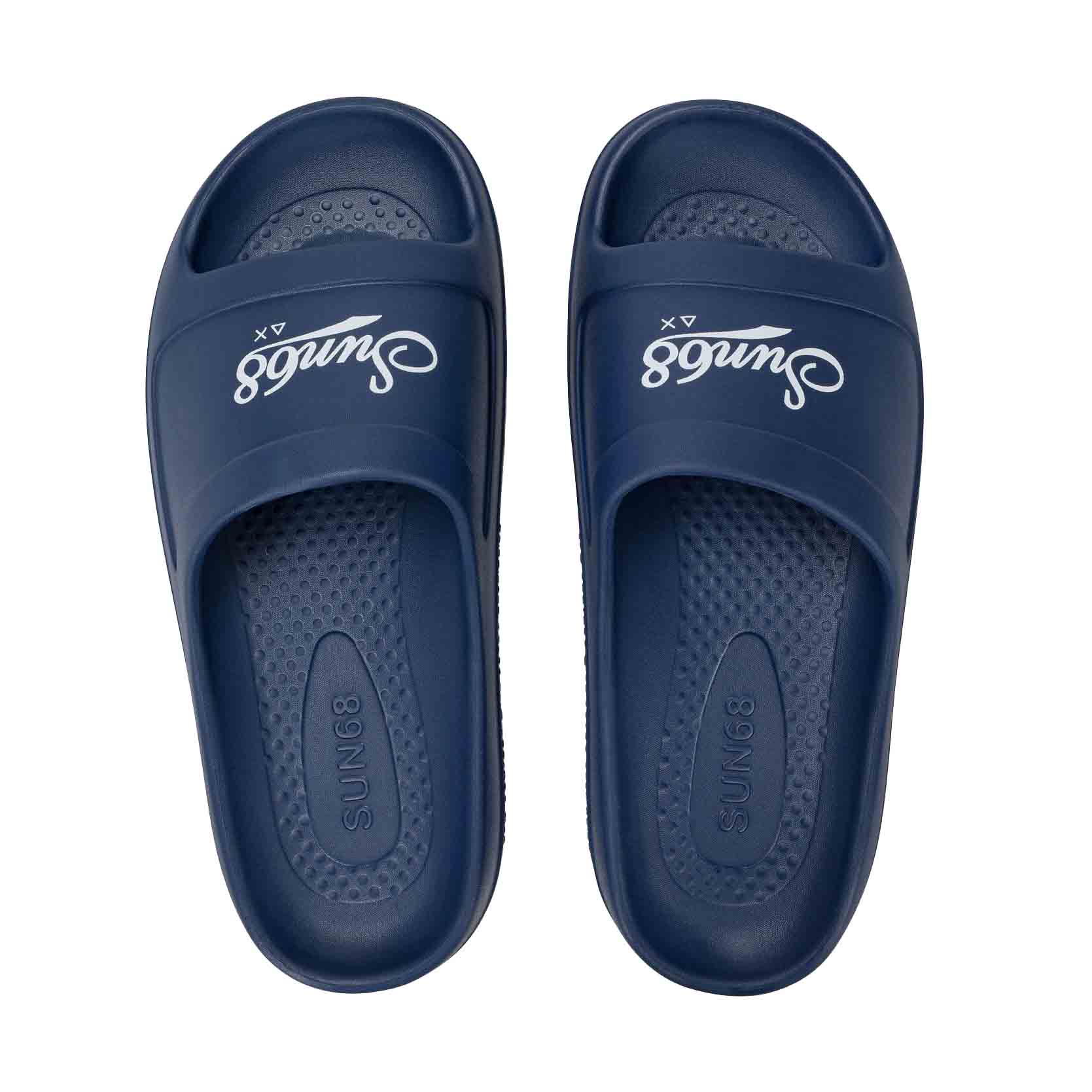 X36110 SLIPPERS LOGO NAVY BLUE