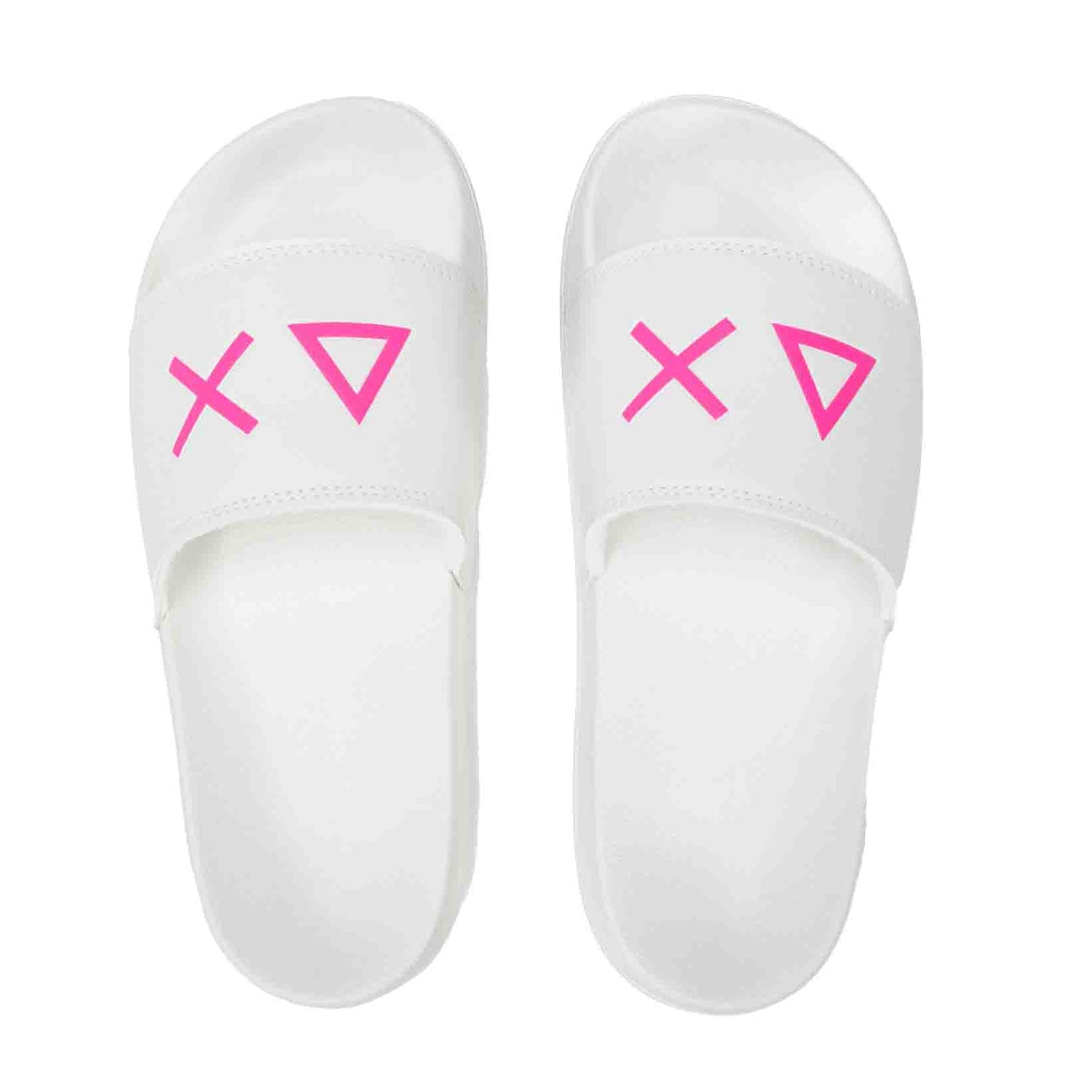 Sun68 X36210 SLIPPERS LOGO BIANCO