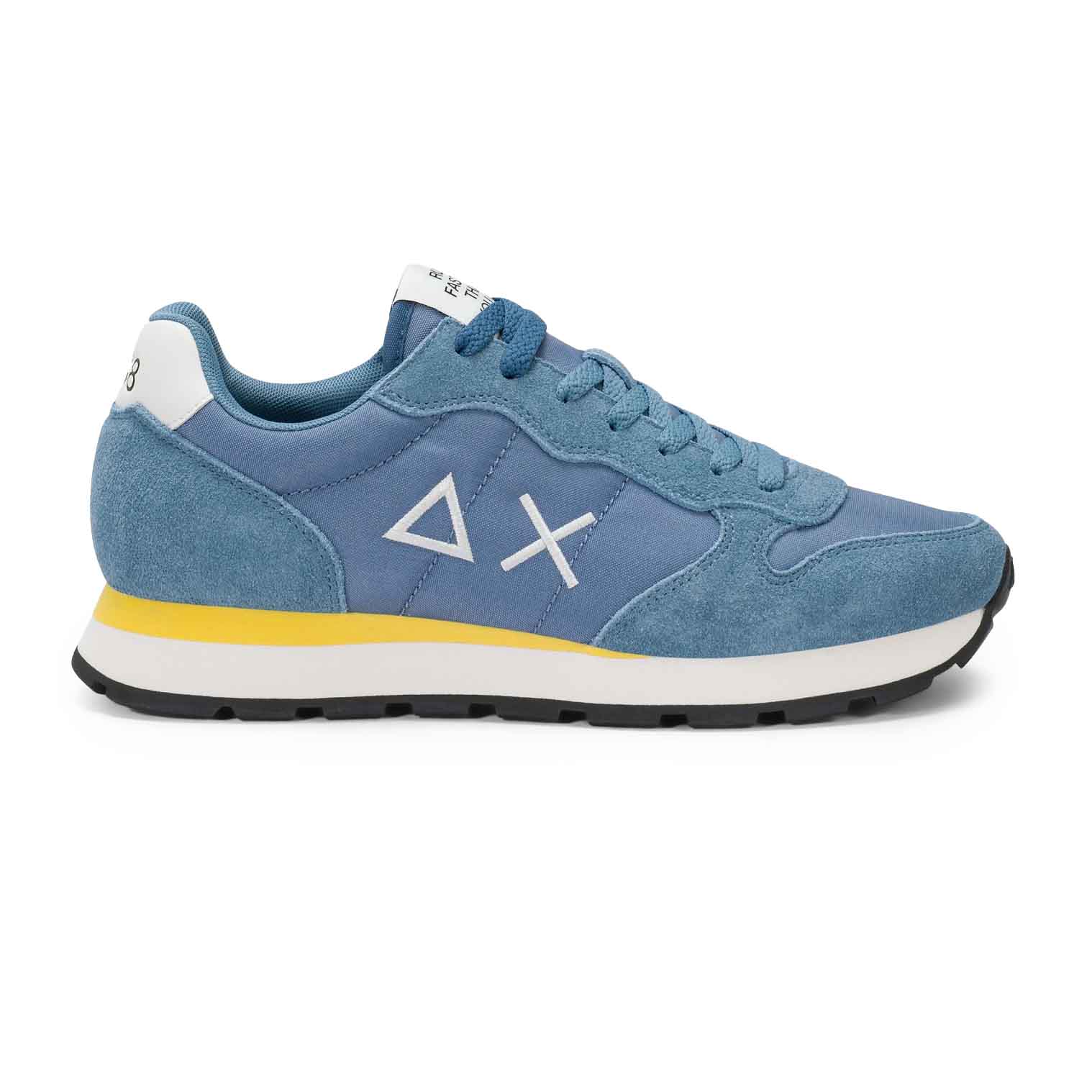Sun68 Sneaker Tom in nylon e suede blu avio