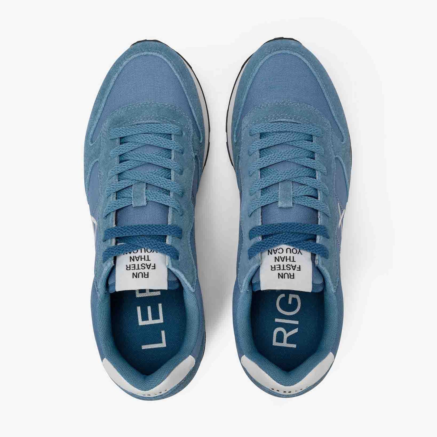 Sun68 Sneaker Tom in nylon e suede blu avio