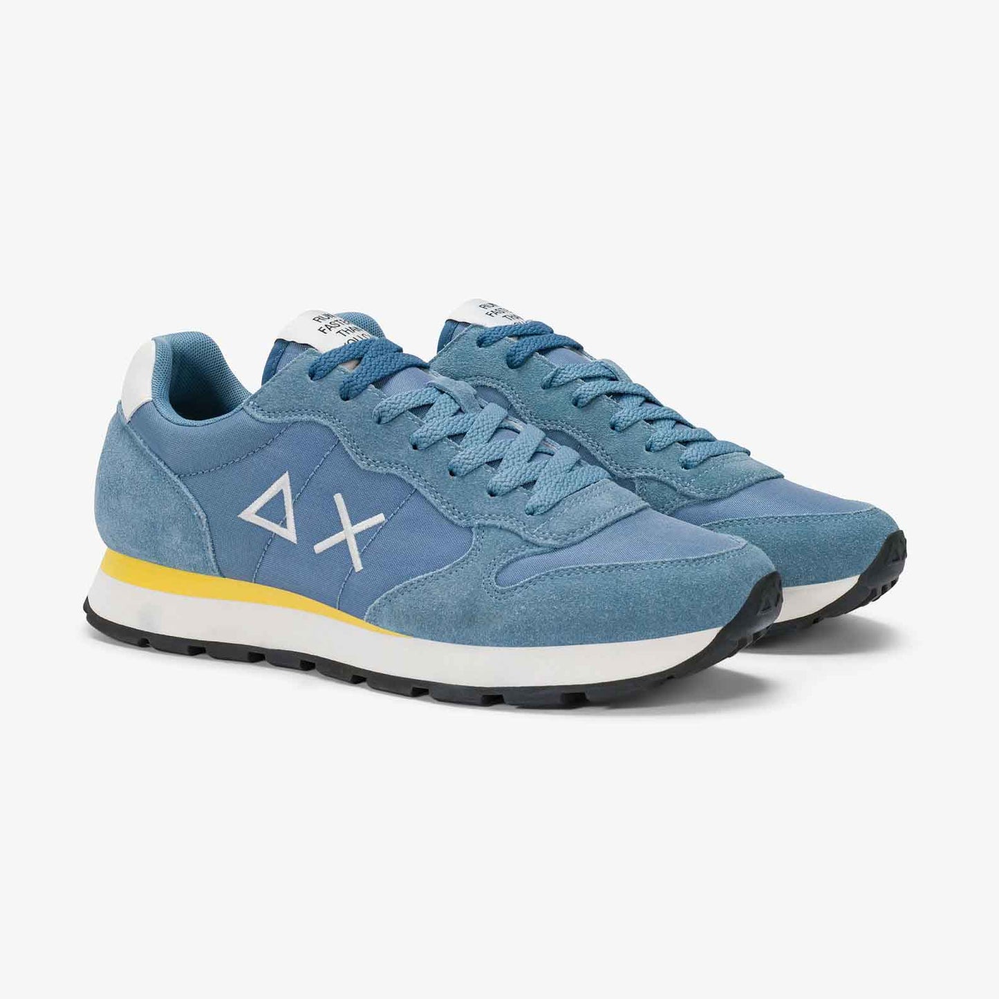 Sun68 Sneaker Tom in nylon e suede blu avio