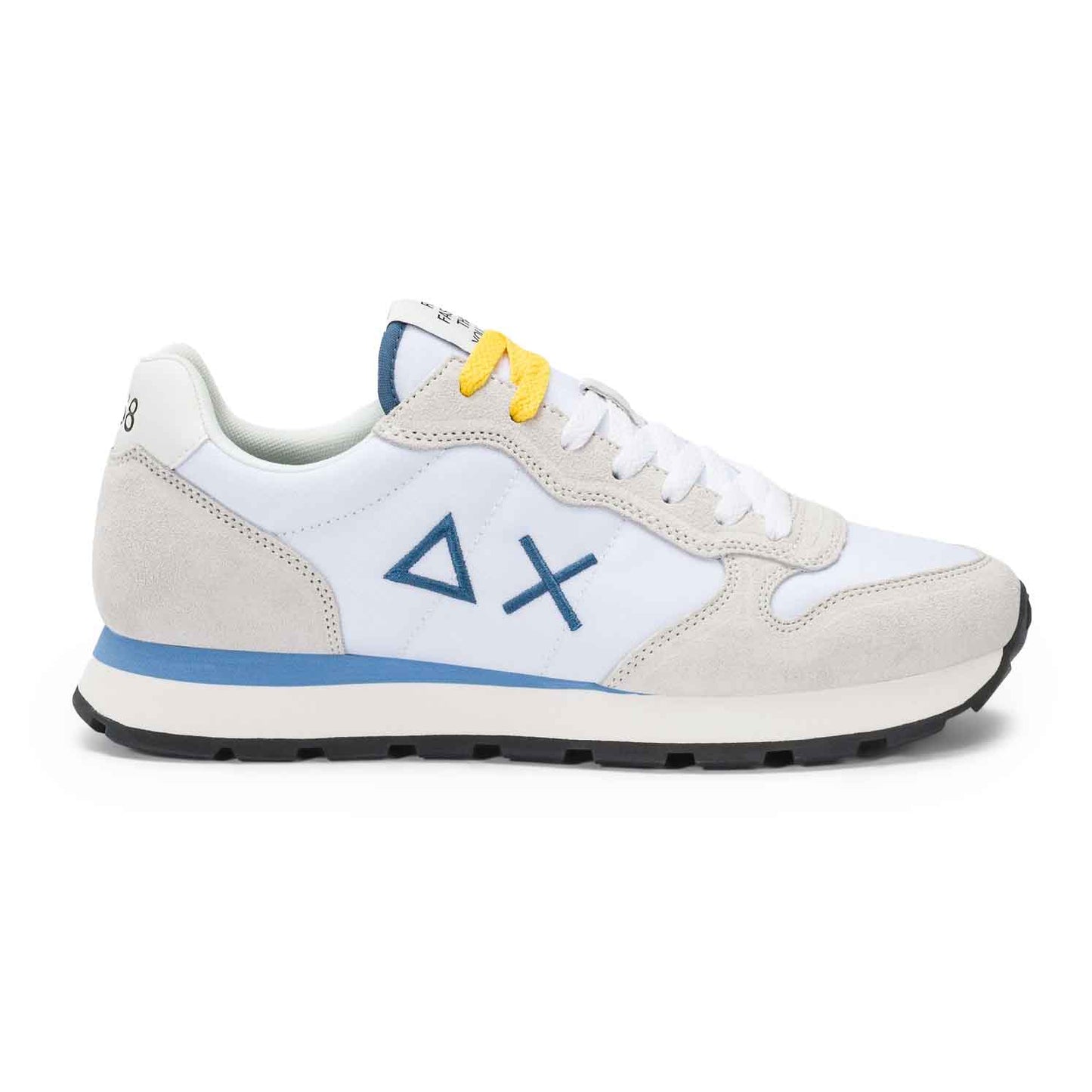 Sun68 Sneaker Tom in nylon e suede bianco