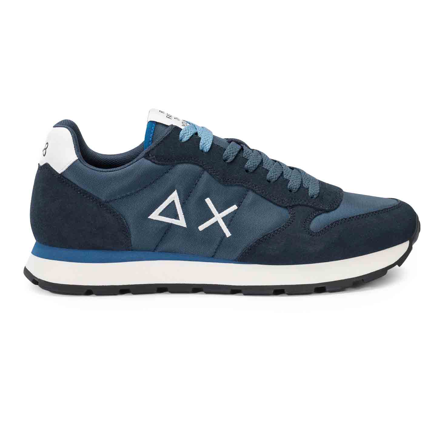 Sun68 Sneaker Tom in nylon e suede blu navy