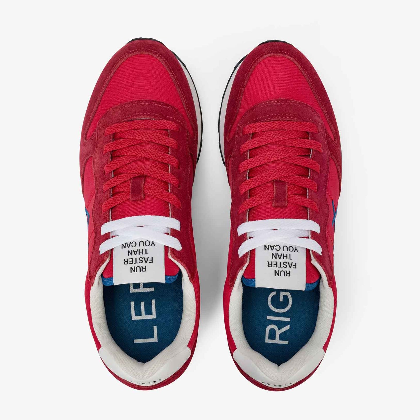Sun68 Sneaker Tom in nylon e suede rosso