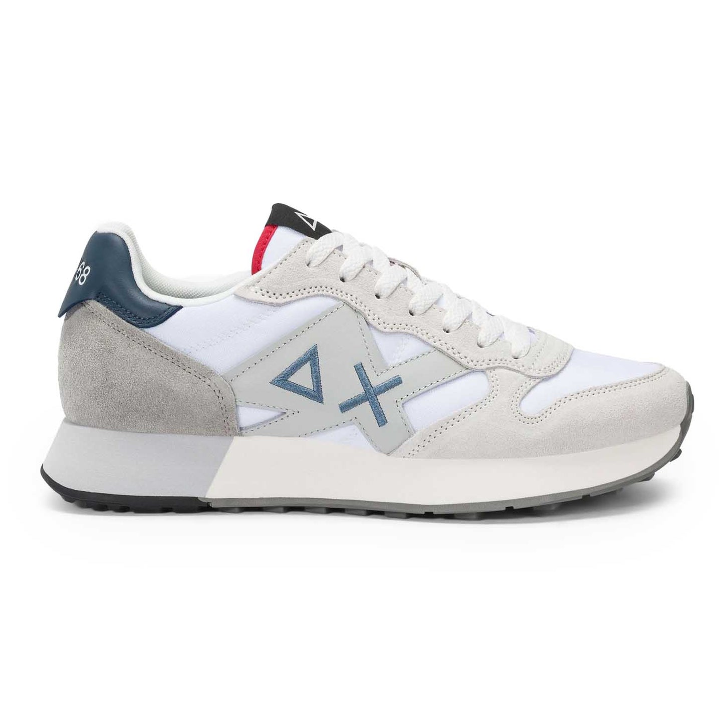 Sun68 Jaki 2.0 Solid in nylon e suede bianco