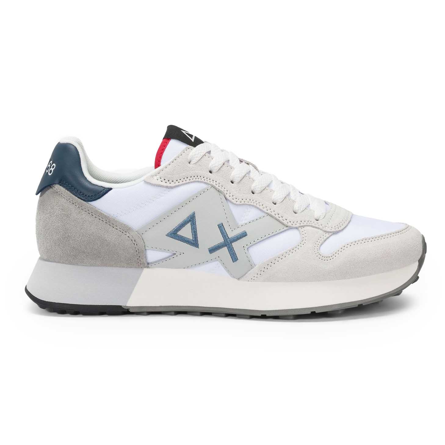 Sun68 Jaki 2.0 Solid in nylon e suede bianco