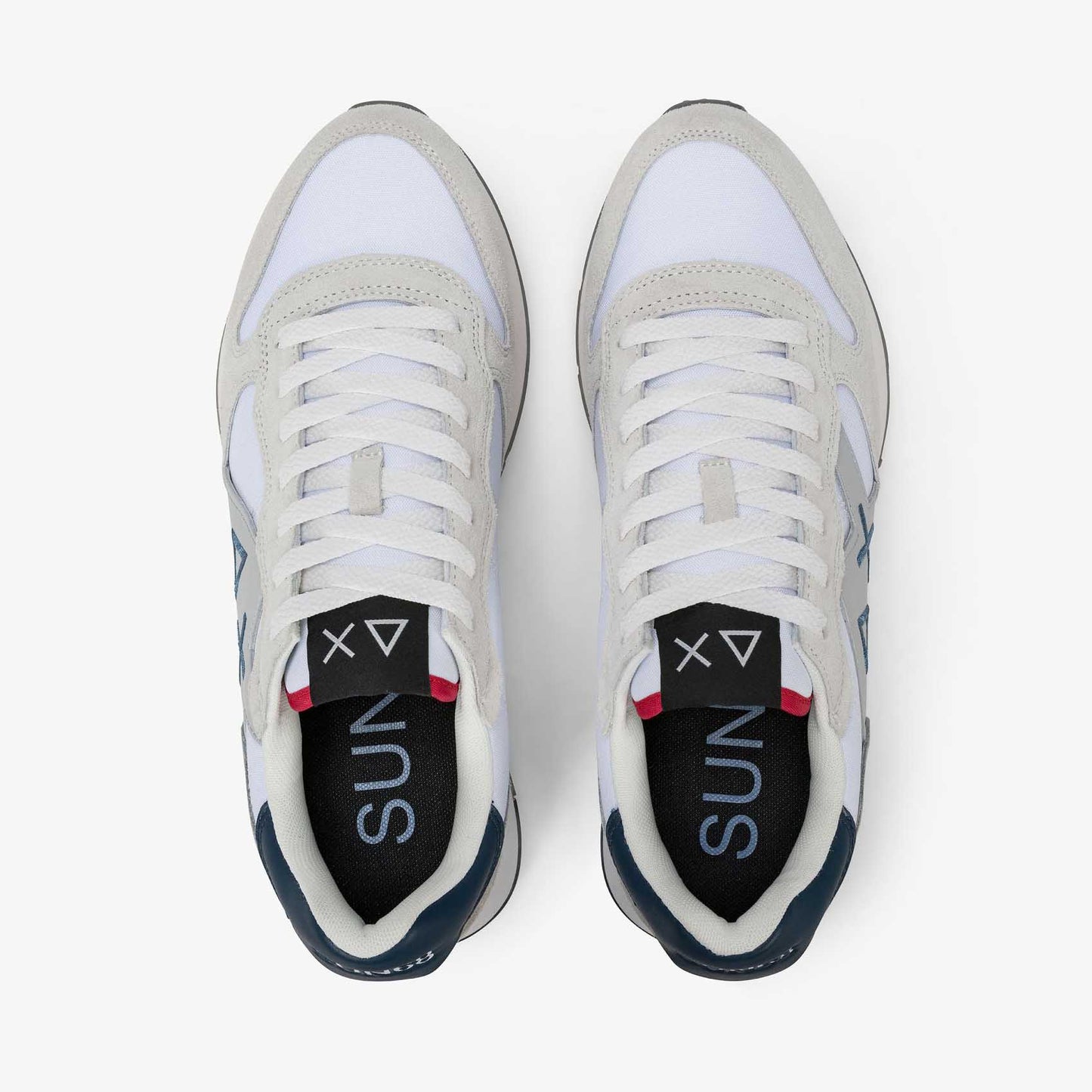 Sun68 Jaki 2.0 Solid in nylon e suede bianco