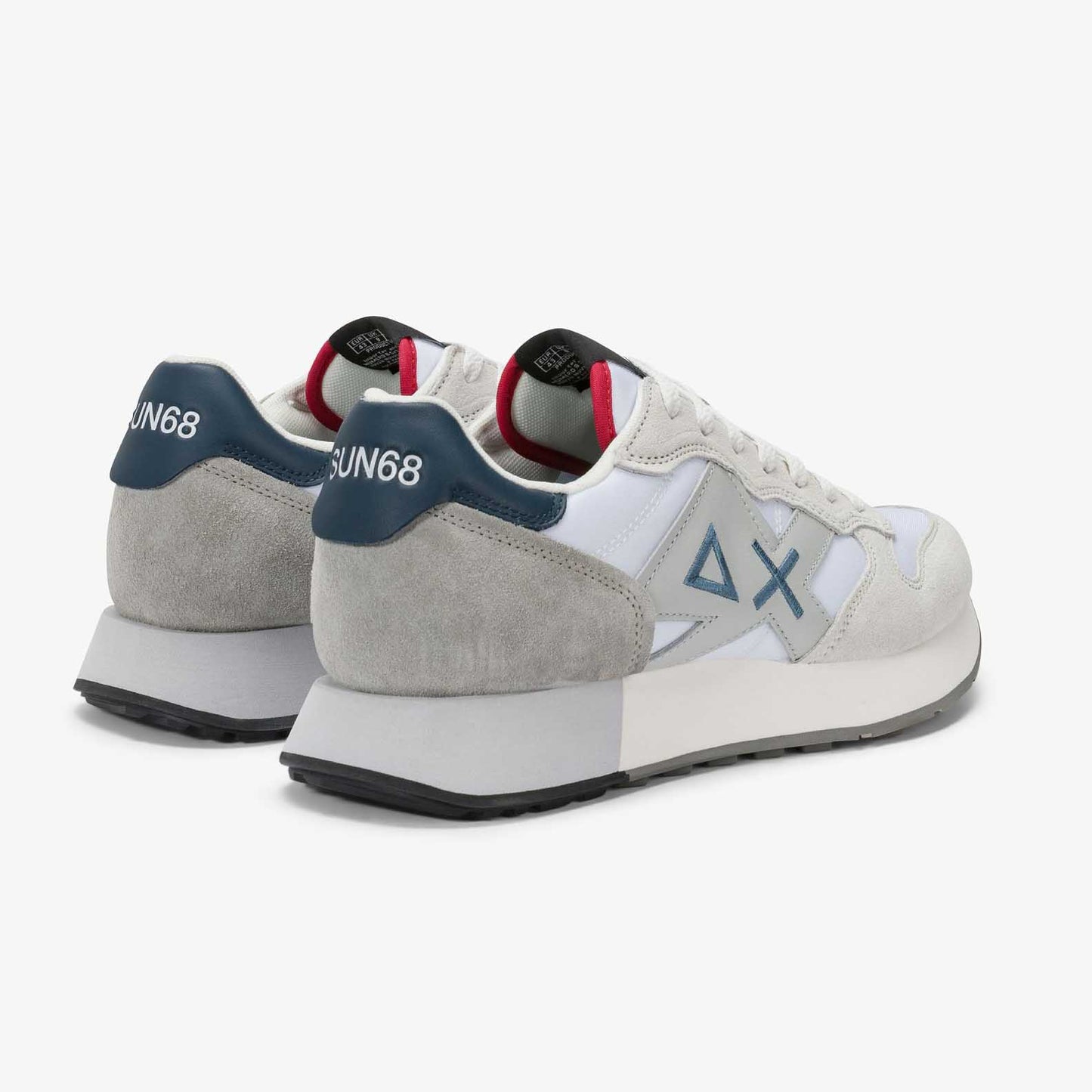 Sun68 Jaki 2.0 Solid in nylon e suede bianco