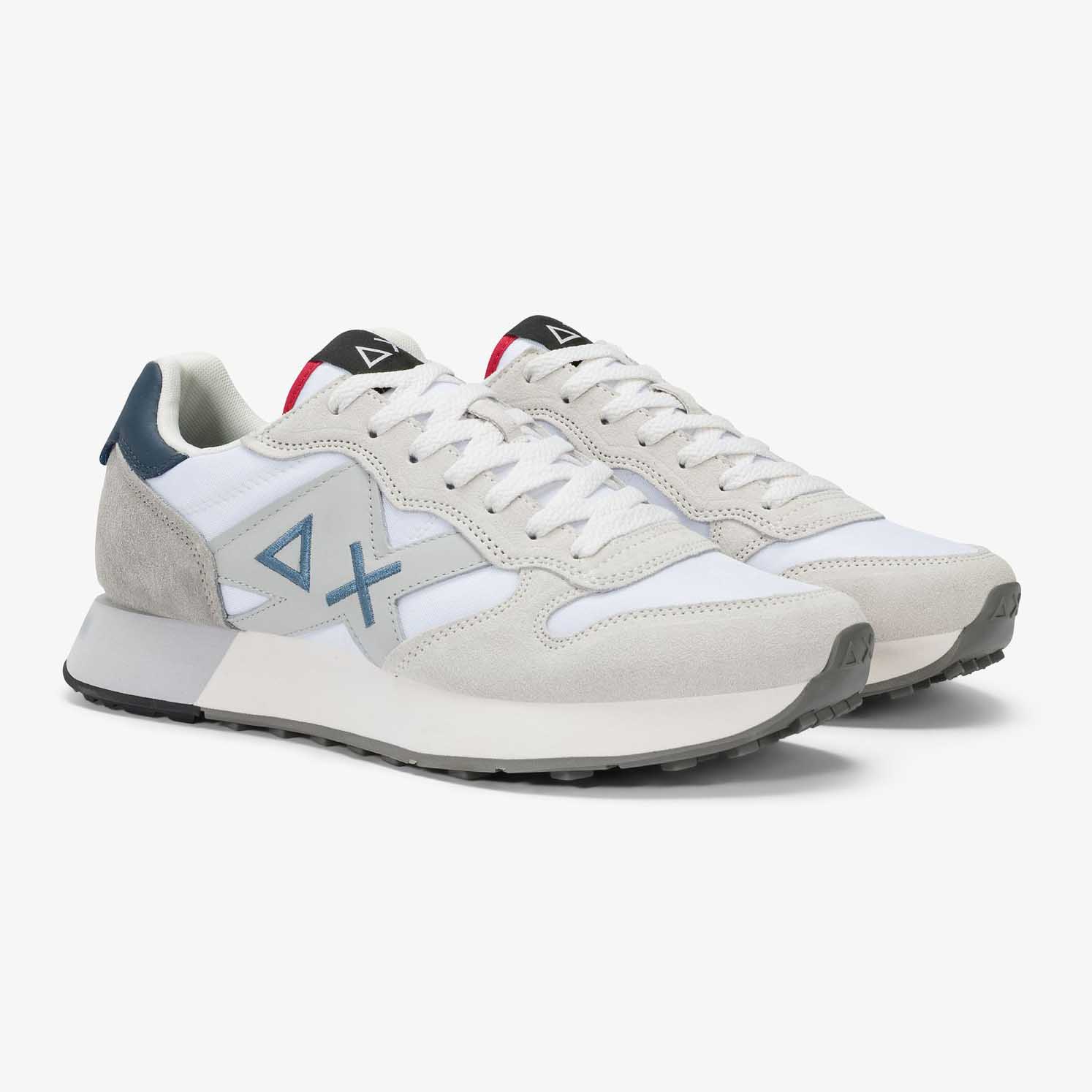 Sun68 Jaki 2.0 Solid in nylon e suede bianco