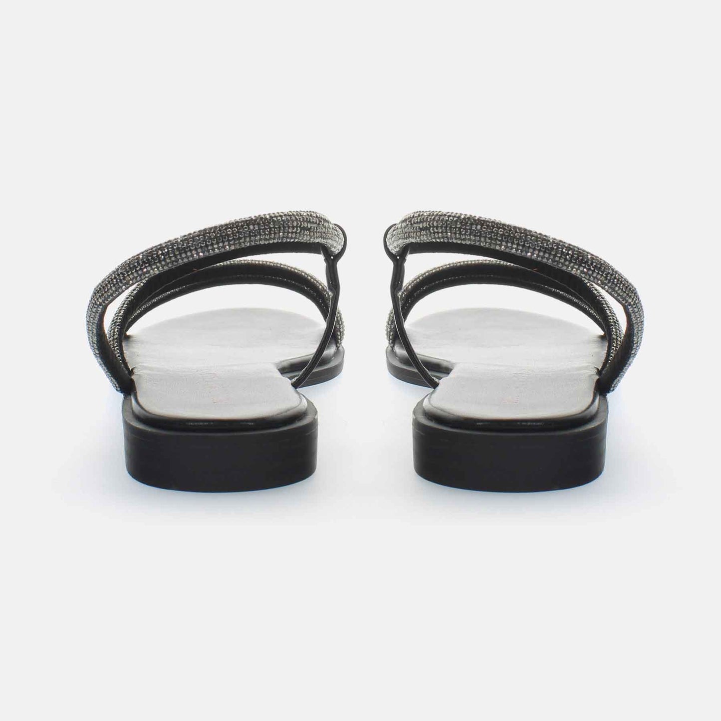 Caffenero Sandali minimal cinturino strass canna di fucile