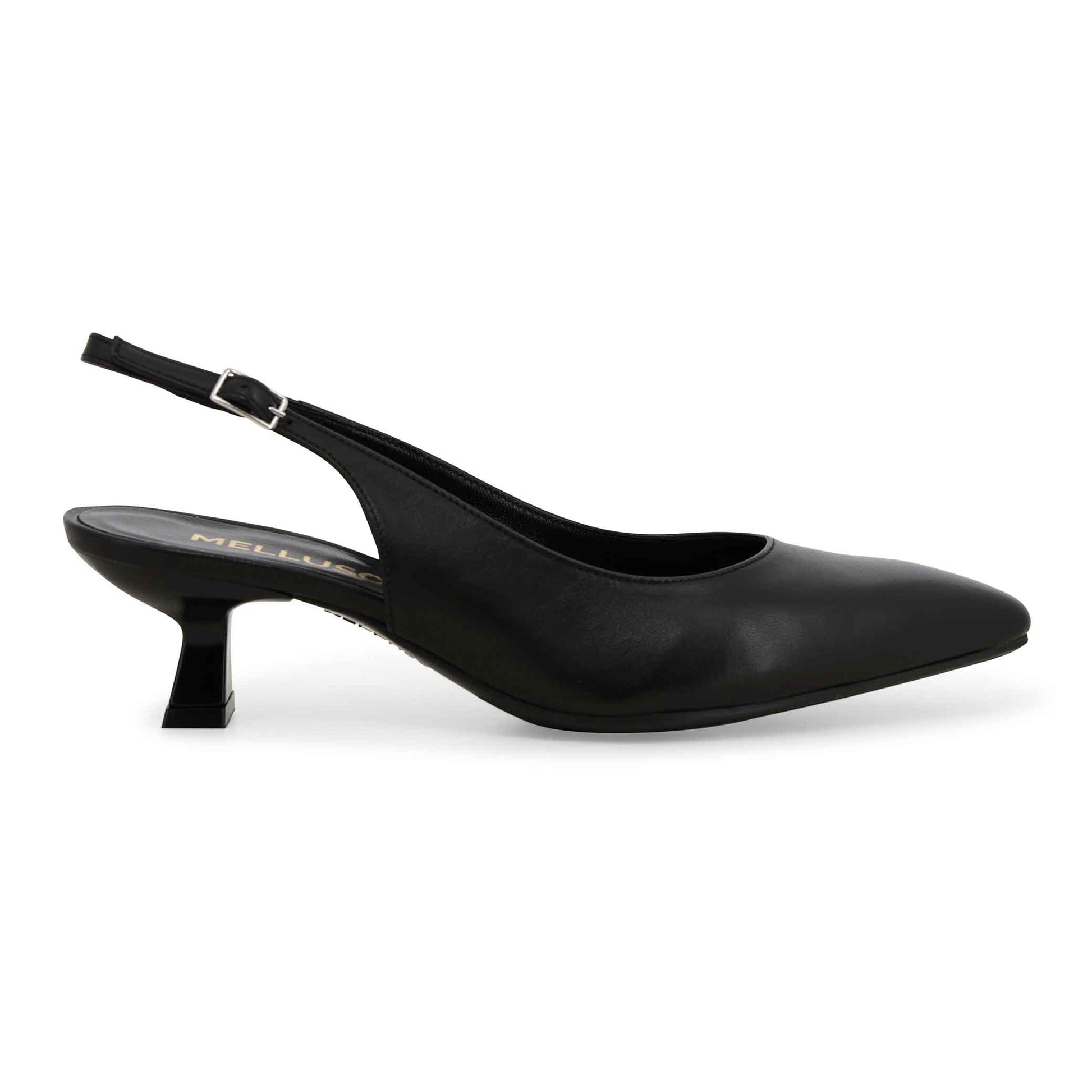 Melluso Slingback donna slingback in pelle nero d201