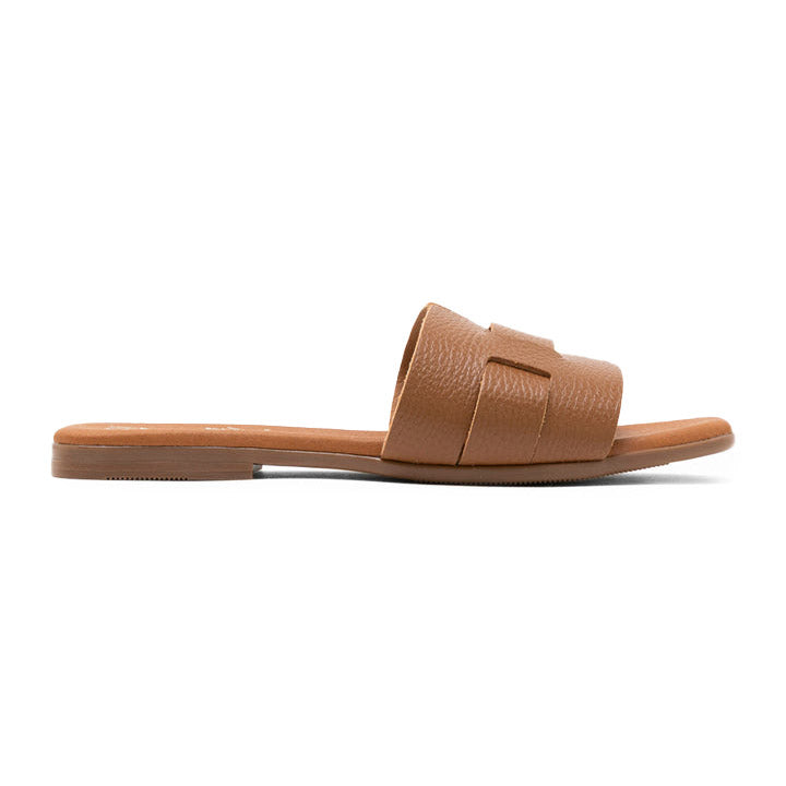Prignani ciabatta in pelle Cuoio