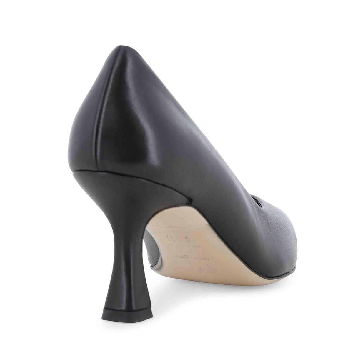Melluso Décolleté classica a punta in pelle nera d170q