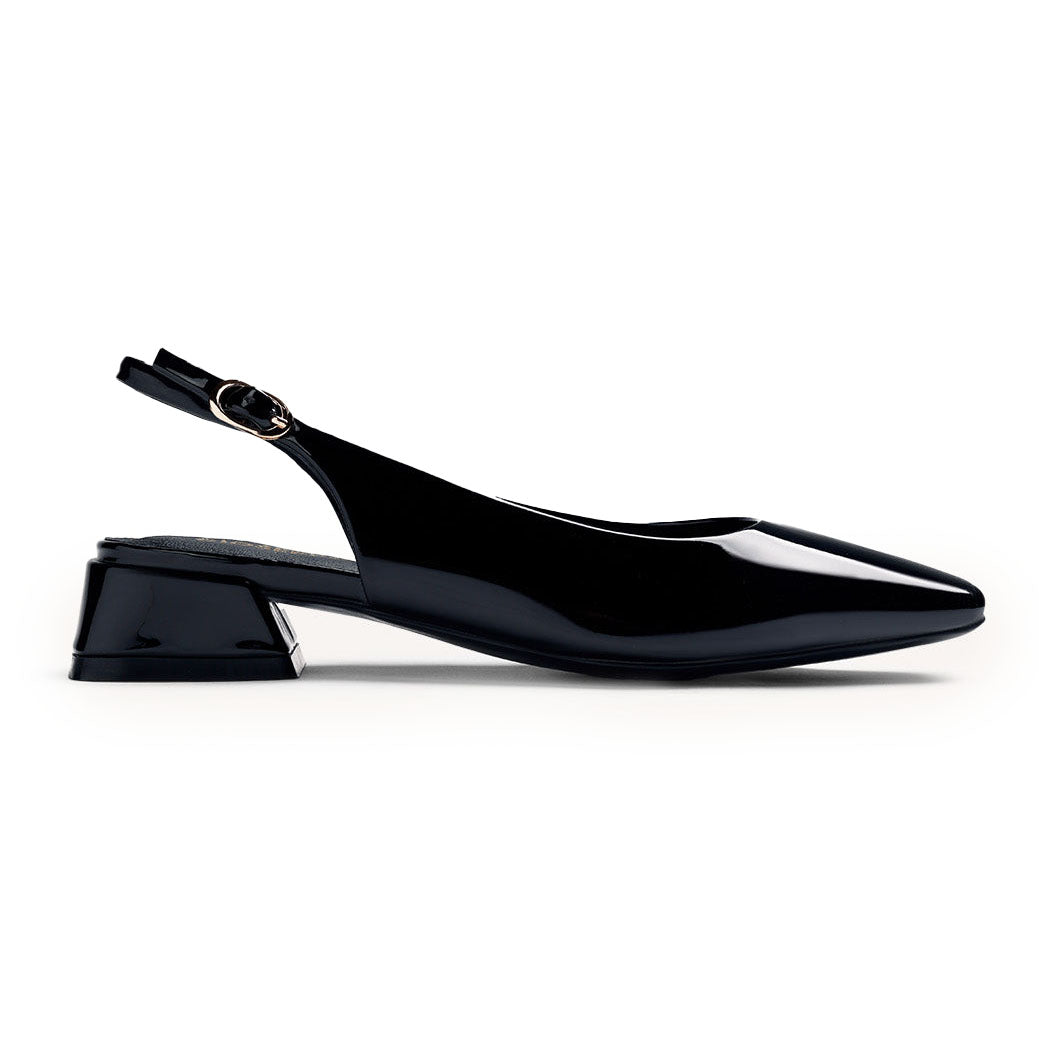 Gioseppo slingback in vernice Nero