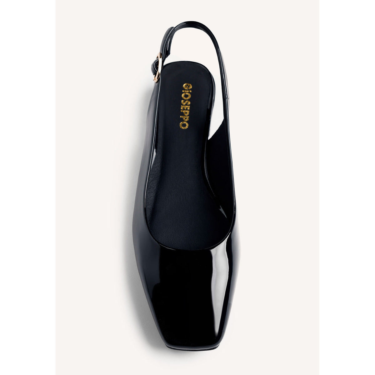 Gioseppo slingback in vernice Nero