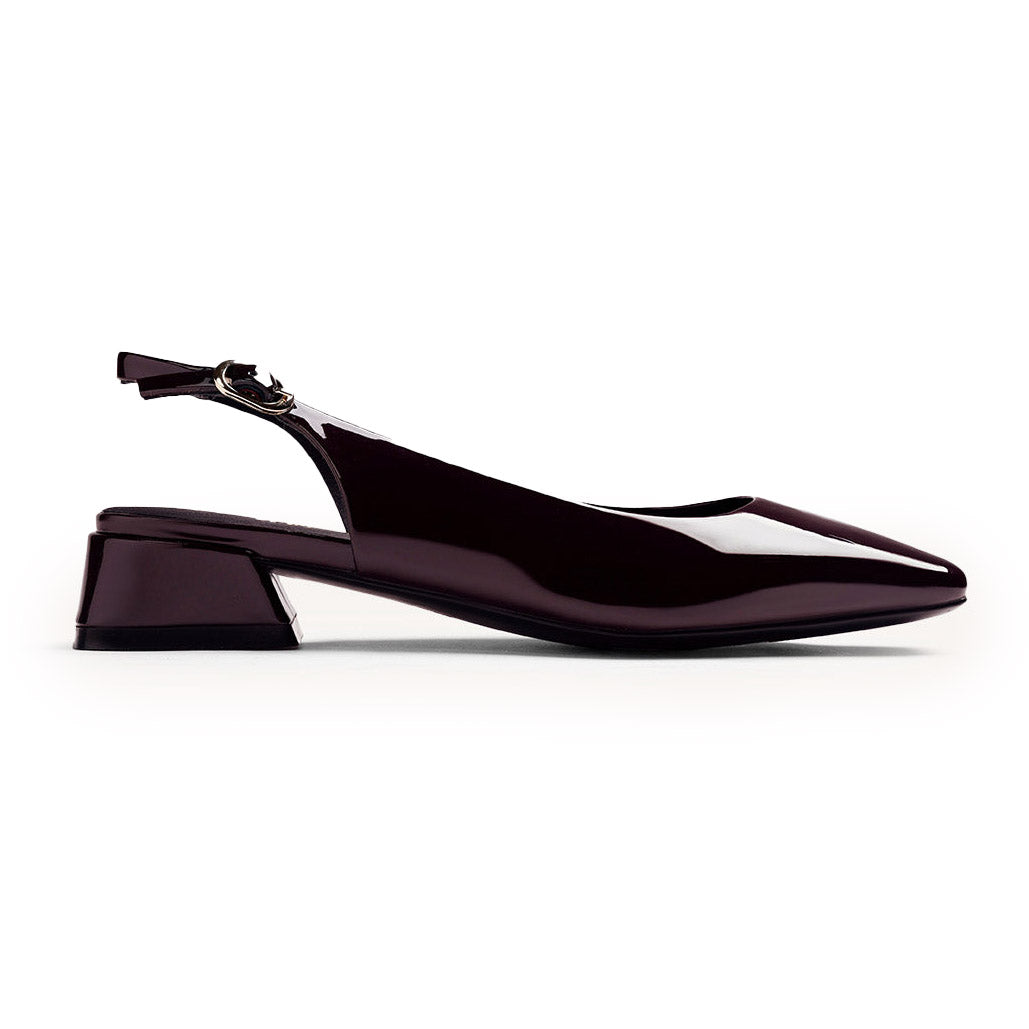 Gioseppo slingback in vernice Bordeaux
