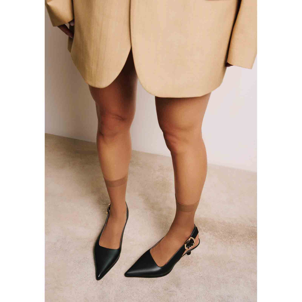 Gioseppo slingback con cinturino Nero