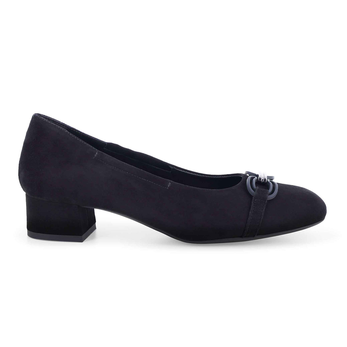 Melluso Décolleté donna tacco basso in pelle nero a267