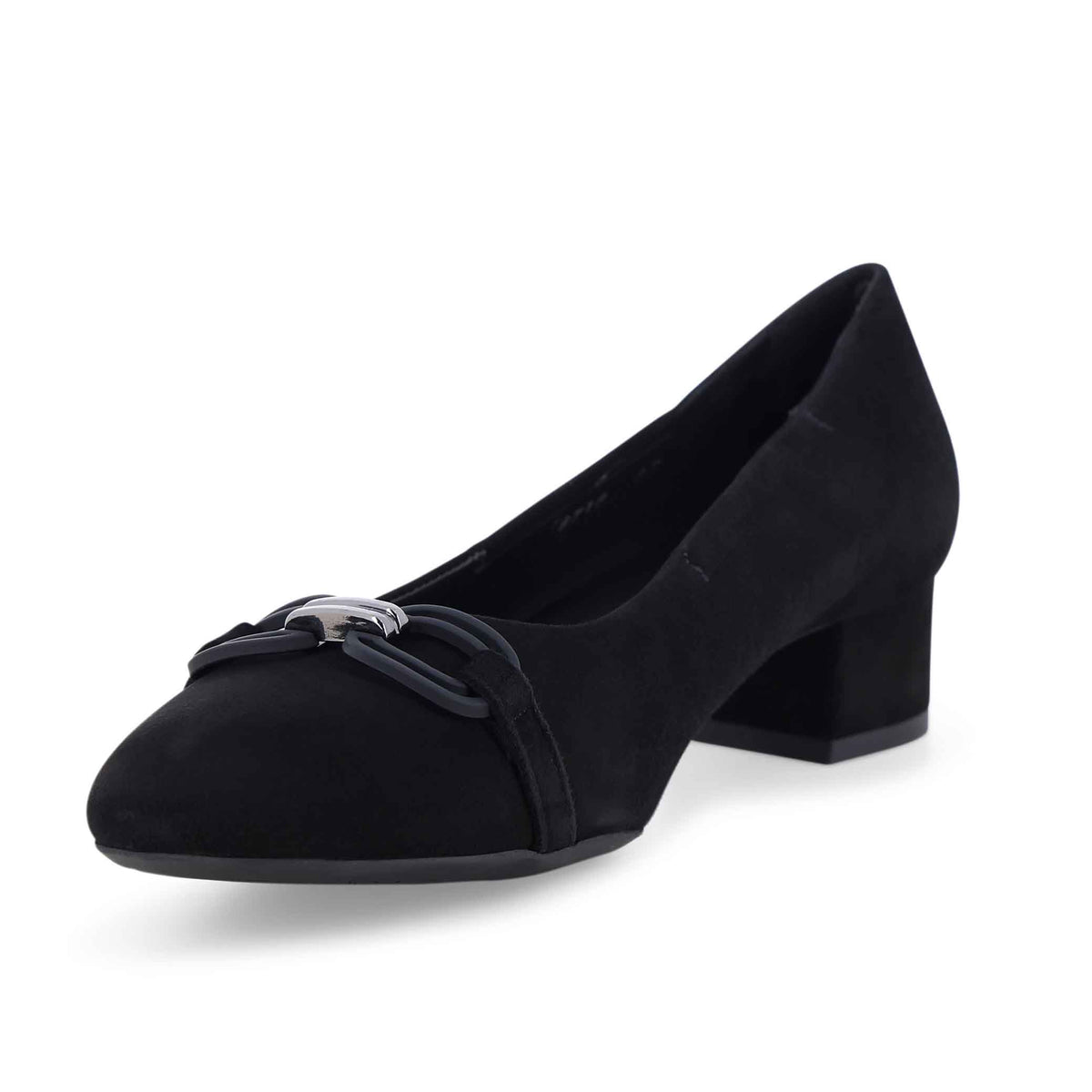 Melluso Décolleté donna tacco basso in pelle nero a267