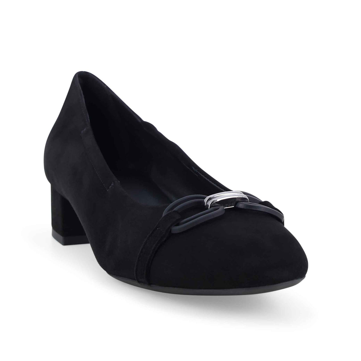 Melluso Décolleté donna tacco basso in pelle nero a267