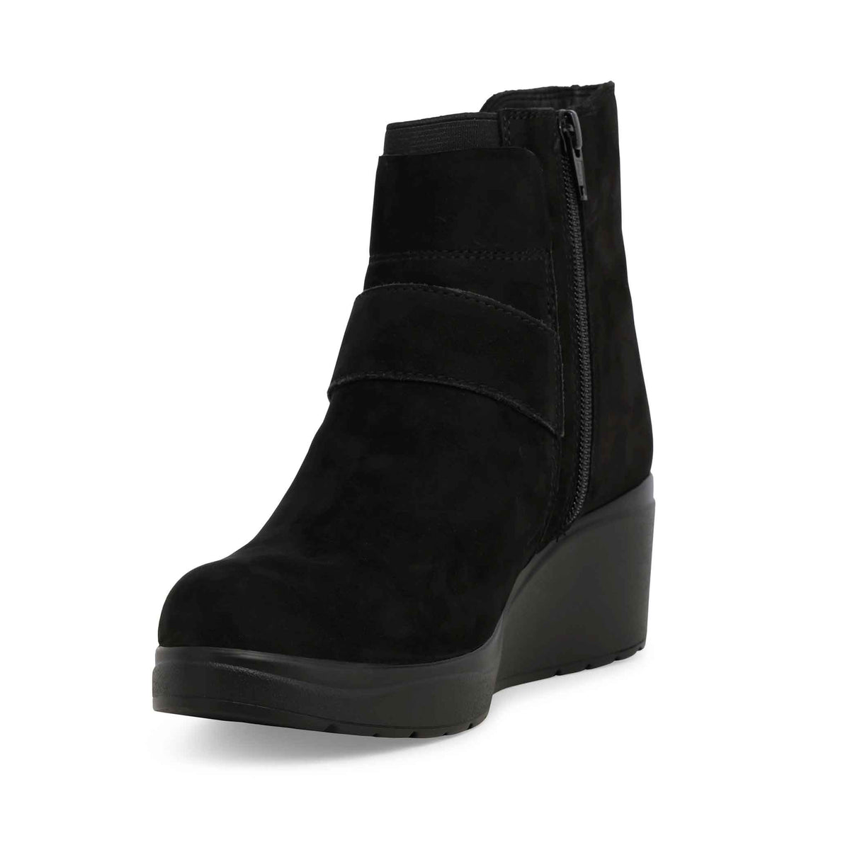 Melluso Stivaletto comodo donna in morbido camoscio nero k53019q