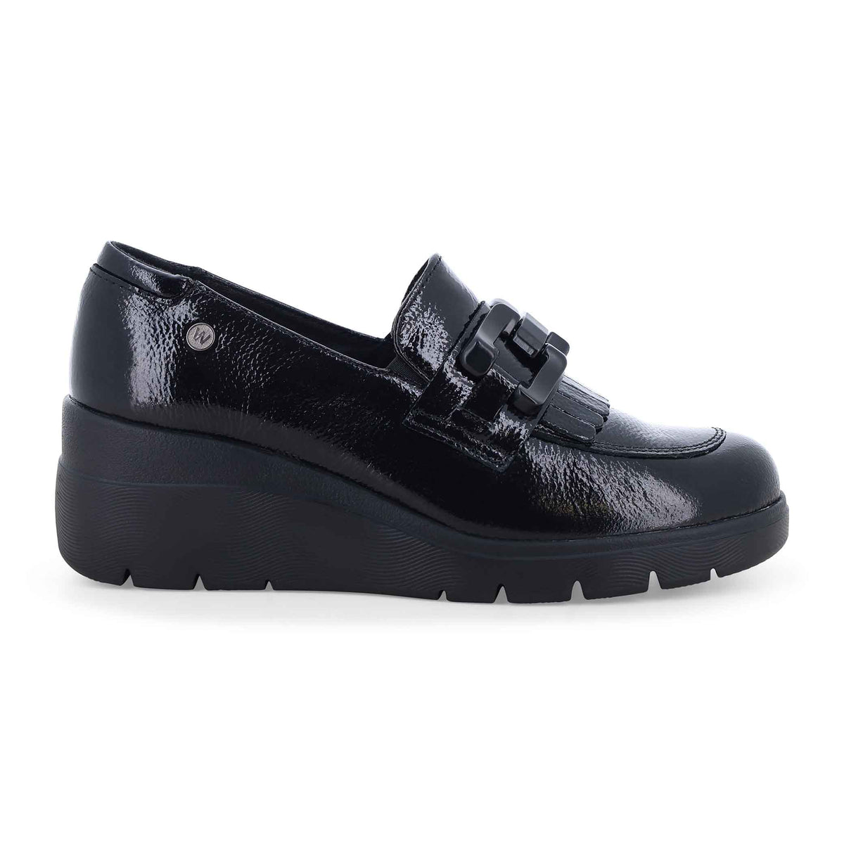 Melluso Mocassino comodo donna in morbida pelle nero k55302