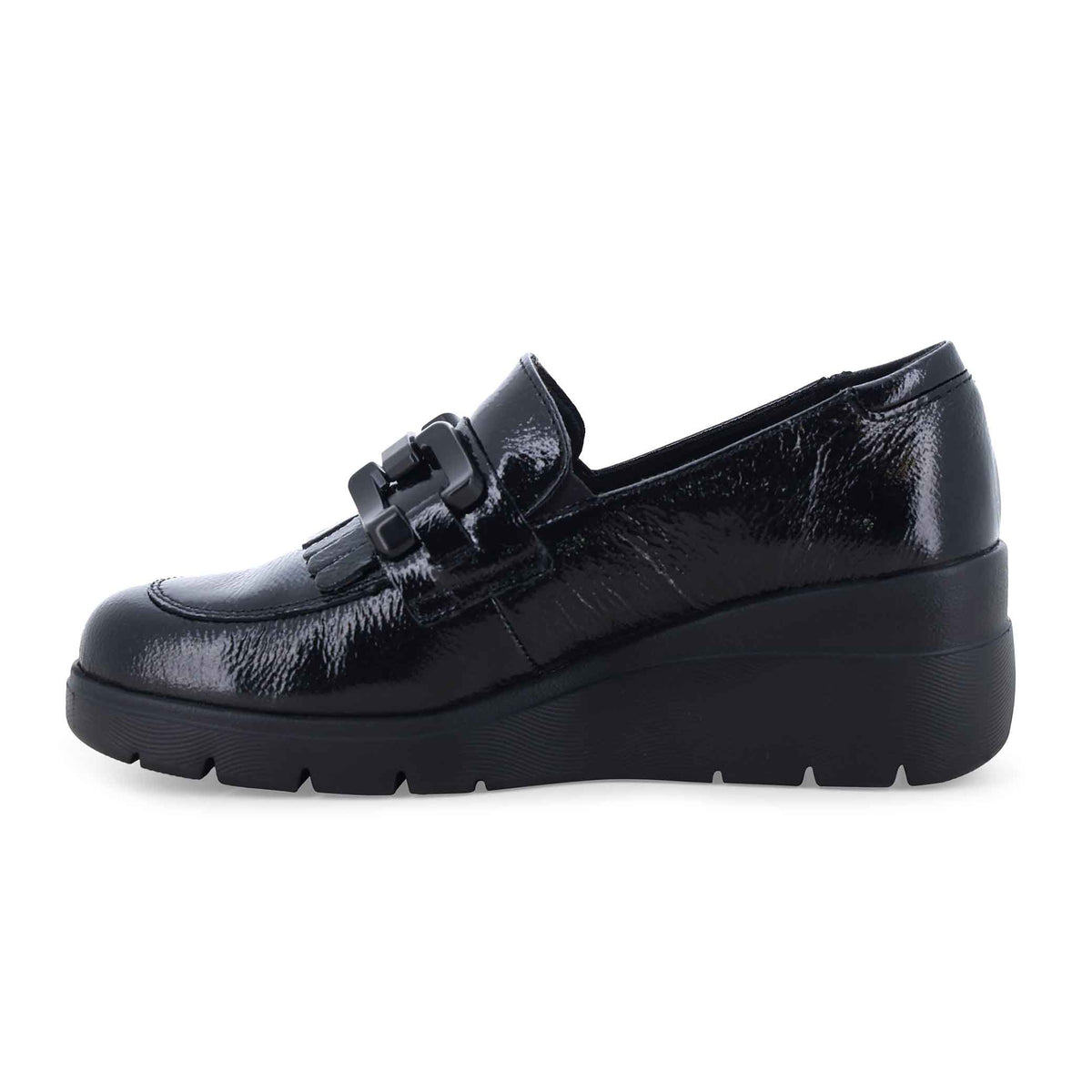 Melluso Mocassino comodo donna in morbida pelle nero k55302