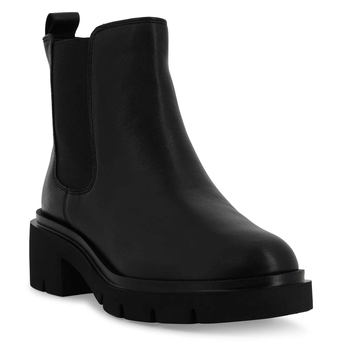 Melluso Stivaletto donna in pelle nero con elastico laterale e cerniera k55517q