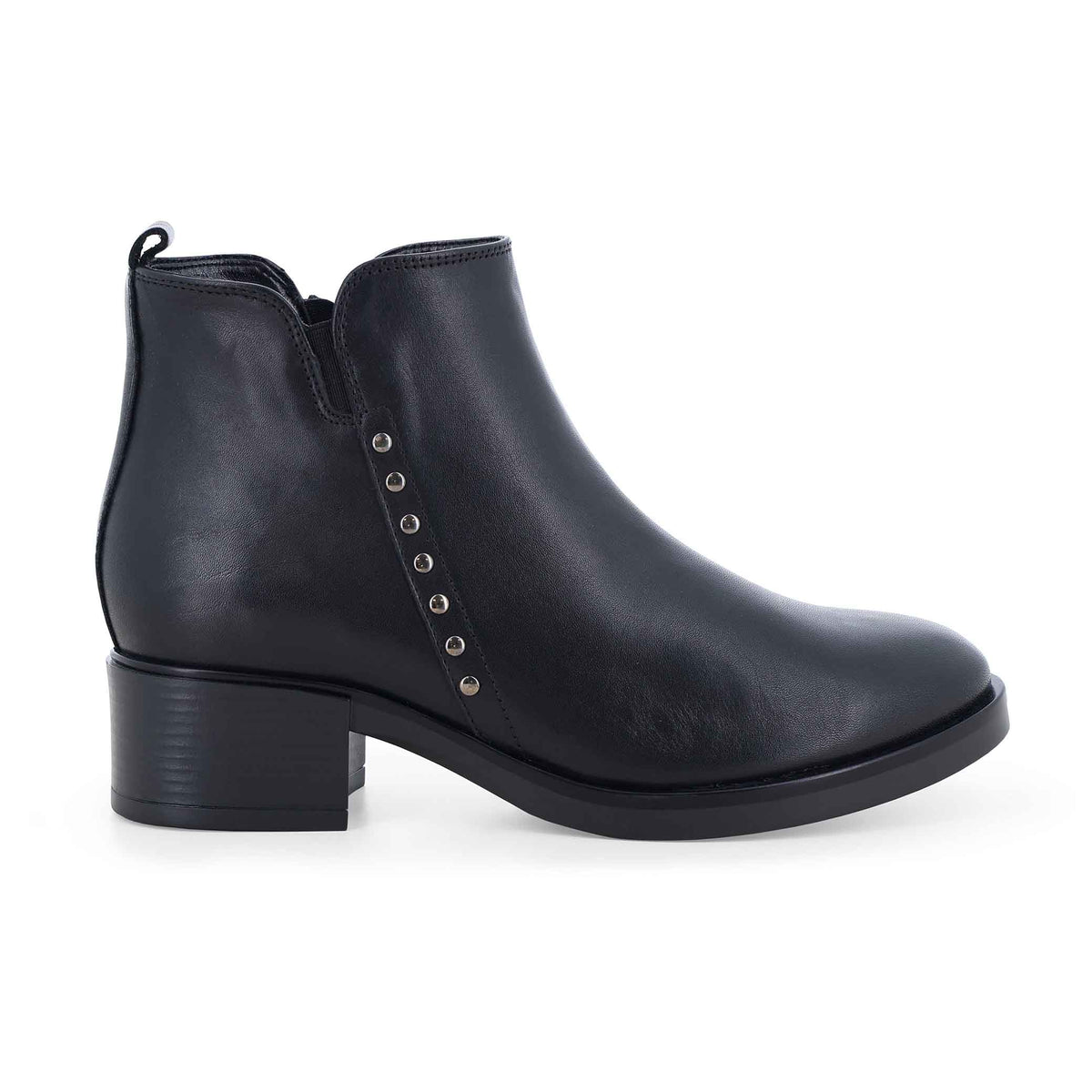 MellusoStivaletto donna in morbida pelle nero k91851q