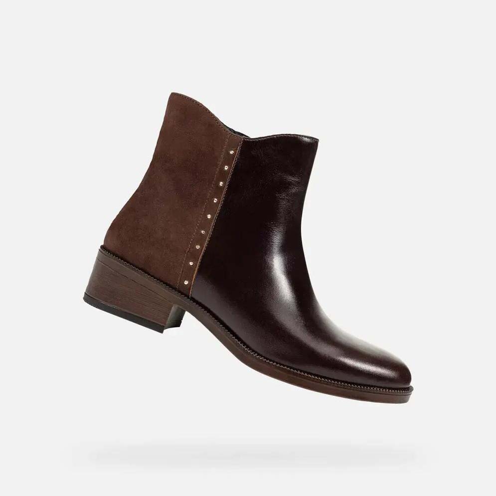 Geox stivaletti Camexia donna D565EE 0AA21 C6006 DK BROWN