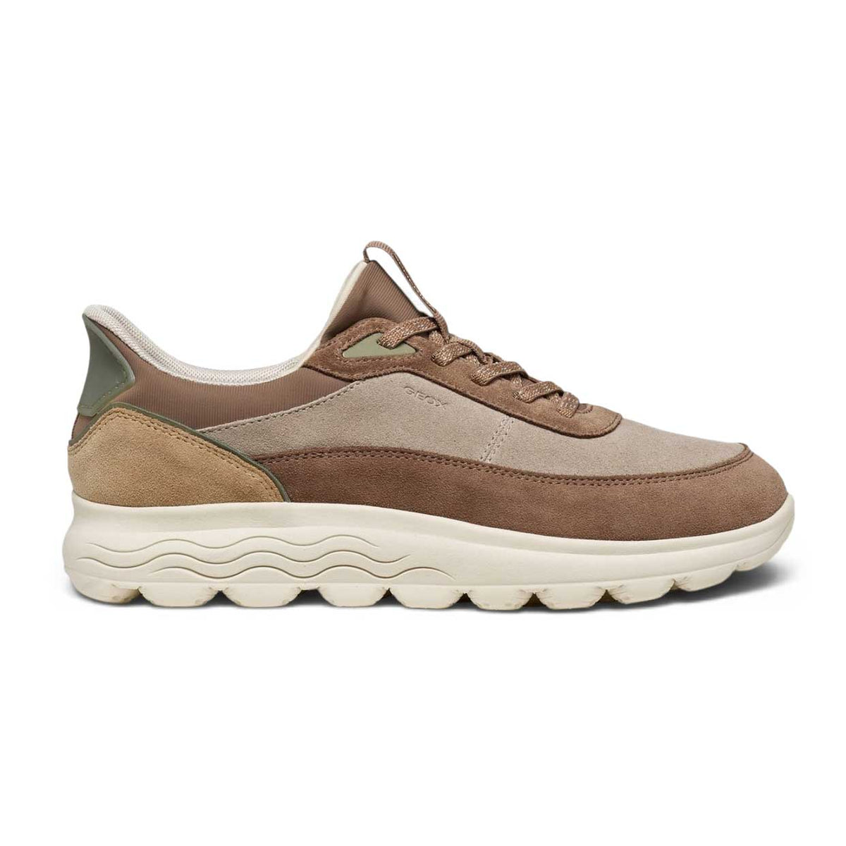 Geox Spherica Plus Sneaker Bassa Donna Beige Brown