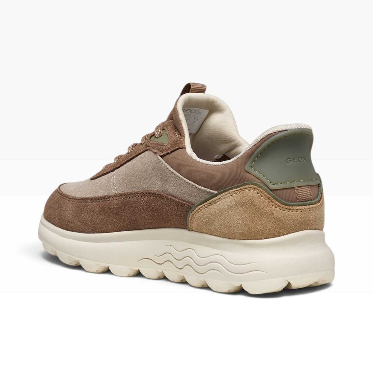 Geox Spherica Plus Sneaker Bassa Donna Beige Brown