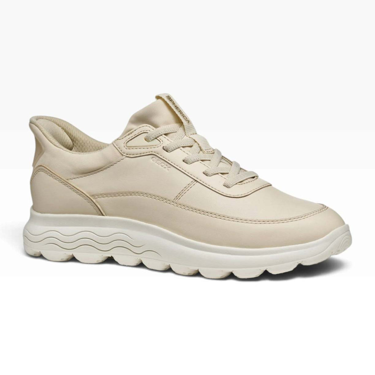 Geox Spherica Plus Sneaker Bassa Donna - D567MB00085 Papyrus