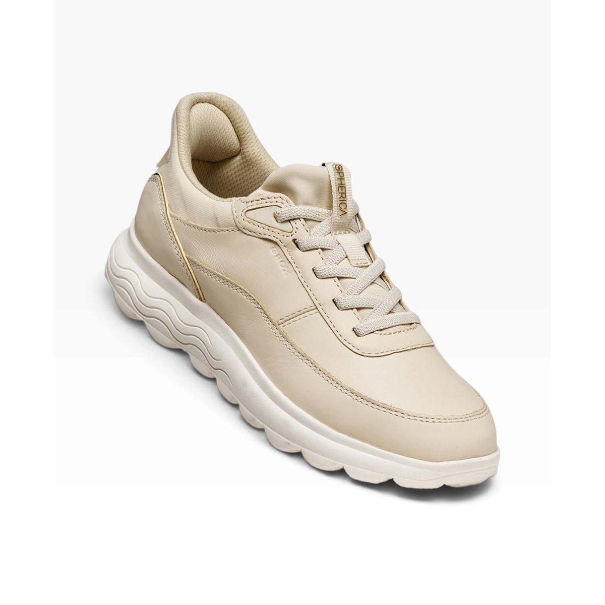 Geox Spherica Plus Sneaker Bassa Donna - D567MB00085 Papyrus